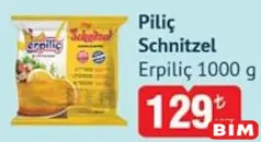 ERPİLİÇ PİLİÇ SCHNİTZEL 1000 G fiyat ve kampanya bilgisi
